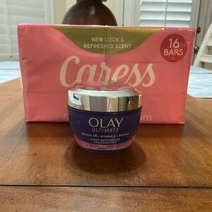 NEW ~ Olay Ultimate + Bonus Caress Bar Soap